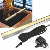  LED Licht-Leiste AQUALINE 300 warmwei&szlig; 230V 2,2W Edelstahl IP68 Unterwasserbetrieb