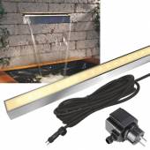 LED Licht-Leiste AQUALINE 900 warmwei&szlig; 230V 5,6W Edelstahl IP68 Unterwasserbetrieb