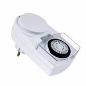 HEITRONIC Zeitschaltuhr für Außen IP44 230V 3680W analog, weiß