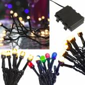 in & outdoor LED Lichterkette Cherry 40 Leds mit Timer batterie-betrieb Innen Außen