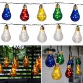 Party Lichterkette GLOW 10 LED-Glühbirnen 230V für Innen
