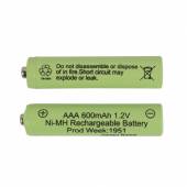 2er Pack AAA NI-MH 1,2V 600mAh Ersatz-Akku für Solarartikel Solar-Leuchten Lichterketten & Co
