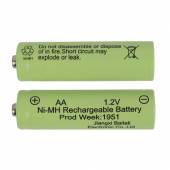 2er Pack AA NI-MH 1,2V 2000mAh Ersatz-Akku für Solarartikel Solar-Leuchten Lichterketten & Co