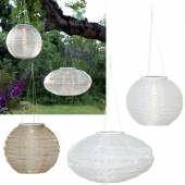  Große LED Solar Lampion-Laterne FESTIVAL Hängeleuchte für Außen
