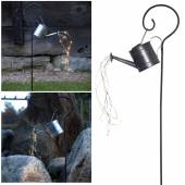 LED Solar Leuchte Gießkanne mit 28 LEDs Licht-Gießkanne für Außen & Garten
