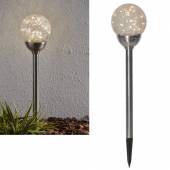Solar Led Kugelleuchte GLORY 45x12cm mit Bruchglas-Kugel Solarleuchte