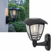 Solar Wandleuchte FELIX 21x14cm mit Filament-LED 10lm schwarz