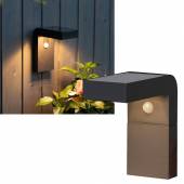 Lichtstarke Solar Wandleuchte VICI 20x9cm Bewegungsmelder 300lm Hauswandleuchte