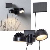 LED Solar Strahler Fluter POWERSPOT350 350lm mit Bewegungsmelder & D&auml;mmerungssensor