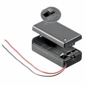 Batteriehalter 9 V Block-Batterie mit EIN-AUS Schalter, 9 Volt Batteriefach