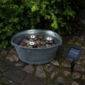 Solar Unter-Wasser-Licht Set mit 3 Spots Garten-Teich Deko-Beleuchtung Tauch-Lampe Springbrunnen