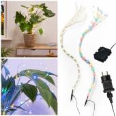  Led Pflanzen-Beleuchtung PLANT-LIGHTS Draht Lichterkette, Blumen Licht-Deko für Innen & Außen