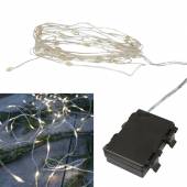 outdoor Micro Led Draht Lichterkette 20/40/100 SMDs mit TIMER batterie-betrieben Außen 10cm Abstand