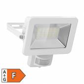 slim LED Fluter wei&szlig; 30W mit Bewegungsmelder abschaltbar 230V 2550lm neutralwei&szlig;