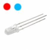 10 St&uuml;ck DUO Leds 5mm ROT / BLAU _ 3 Pin Led Bi Color