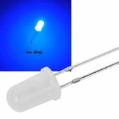 5mm Led DIFFUS blau 2200mcd 60� 460~466nm 3,2-3,4V 20mA