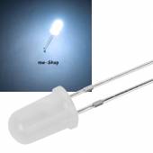 5mm Led DIFFUS kaltwei&szlig; 3700mcd 60� ~9000K 3,0-3,4V 20mA
