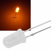 5mm Led DIFFUS orange 1200mcd 60� 600~615nm 2,0-2,2V 20mA