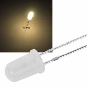 5mm Leds DIFFUS warmweiß 3000mcd 60 ~3000K 3,2-3,4V 20mA