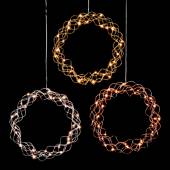 LED Licht Kranz � 30/45/50cm Curly Dewdrops warmwei&szlig; beleuchtet / Design Lichterkranz