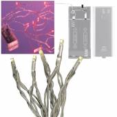 Mini LED Lichterkette rot 10 LEDs batteriebetrieb
