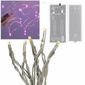 Mini LED Lichterkette pink 10 LEDs batteriebetrieb