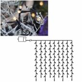 Led Lichtervorhang schwarz 1,1x1,0m 120 Leds Timer in & outdoor batteriebetrieb
