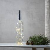 Korken Led Lichterkette DewDrops 15 Led 75cm Timer Flaschen-Beleuchtung Flaschendekoration