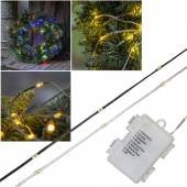  outdoor Micro Led Lichterkette 96 SMDs Timer 8-Effekte batterie-betrieben Außen, Led Abstand 7,5cm
