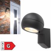 Led Außen Wandleuchte LEONIS warmweiß IP54 230V 13,2W 890lm Wandaufbauleuchte Deko-Light