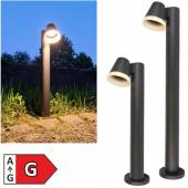 kapego LED Außen Standleuchte SERPENTIS 65/100cm IP54 230V 6,2W 340lm für Außen Deko-Light