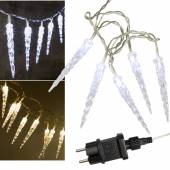 Outdoor LED Lichterkette 40 EISZAPFEN mit Stecker-Netzteil 230V Innen Außen Winter beleuchtet