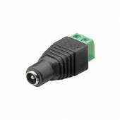 DC Buchse Schraubbefestigung � 5,5 x 2,1mm f&uuml;r Kabelmontage, Stromversorgungsbuchse Kupplung