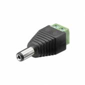 DC Stecker Schraubbefestigung � 5,5x2,1mm Schaftl&auml;nge 10mm Stromversorgungs- Koaxialstecker