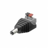 DC Stecker Klemmbefestigung � 5,5x2,1mm Schaftl&auml;nge 12mm Stromversorgungs- Koaxialstecker
