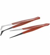 	 2 tlg. Pinzetten Set mit 2 verschiedenen Pinzetten 125 und 115mm / Pinzette