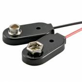 10 St&uuml;ck Batterieclip + & - Clip EINZELN f&uuml;r 9 Volt Blockbatterie