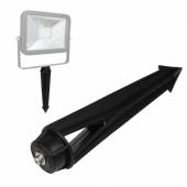  Erdspieß schwarz für LED-Fluter Leuchten, xL 39x175mm Kunststoff
