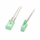 10 St&uuml;ck gr&uuml;n teil-diffuse Leds 5 x 2,5mm S078 mit gr&uuml;nem Geh&auml;use Leuchtdioden gr&uuml;ne Anreih Led Kemo