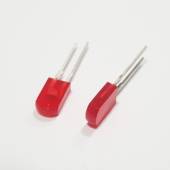 10 Stück rot diffuse Leds 5mm x 2,5mm S079, mit rotem Gehäuse Leuchtdioden rote Anreih Led Kemo