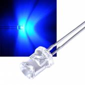 5mm Led concave blau 600mcd 180� ~460nm 2,9-3,4V 20mA rundstrahlend