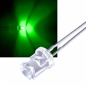 5mm Led concave gr&uuml;n 900mcd 180� ~520nm 2,7-3,2V 20mA rundstrahlend