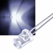 5mm Led concave kaltwei&szlig; 1600mcd 180� ~8000K 2,9-3,2V 20mA rundstrahlend