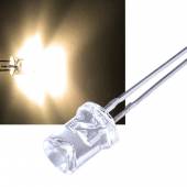 5mm Led concave warmweiß 1200mcd 180 ~3200K 2,8-3,2V 20mA rundstrahlend