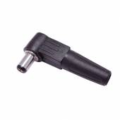  DC Stecker gewinkelt DC2.1M1 � 5,5x2,1mm Schaftl&auml;nge 9mm Koaxialstecker