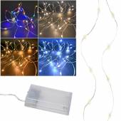 Micro Led Draht Lichterkette 20/40/60/100 SMDs mit TIMER batterie-betrieben Innen, Led-Abstand 5cm
