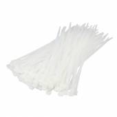 100 Kabelbinder weiß / natur 102 x 2,5 mm