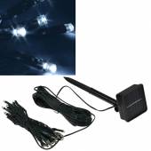 Solar LED Lichterkette kaltweiß 50 Leds 5 Meter