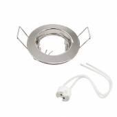      Decken Einbaustrahler MR11 GU4 12V chrom 54mm, Einbaufassung für 35mm Leuchtmittel