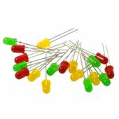Led Sortiment mit 18 Leds 5mm Rot Grün Gelb / Set